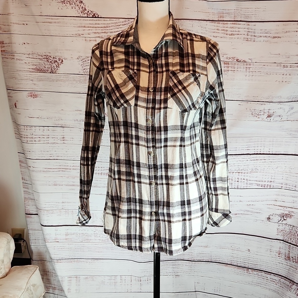 Tallwoods women's flannel button down shirt